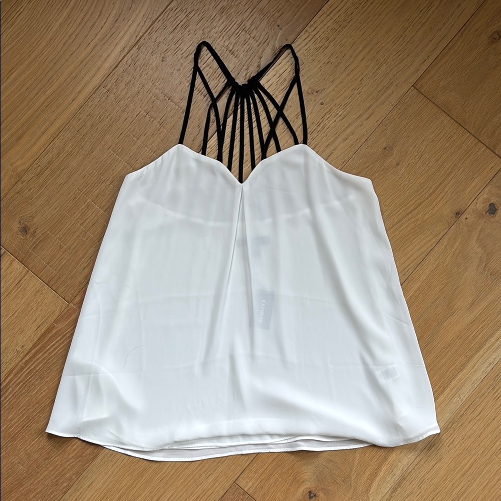 NWT Express White Sleeveless Backless Camisole